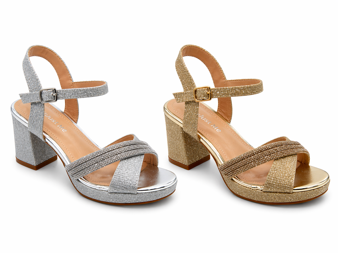 Aurelia Sparkle Cross Heels WXL08