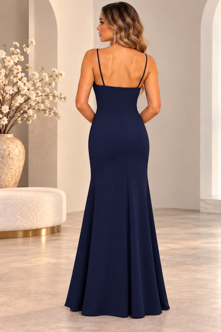 Isabella Draped Lace Gala Dress 32186