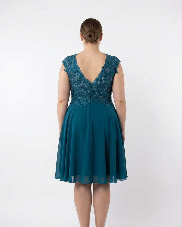 Cocktailjurk Queensize Émeraude Élégance 9409