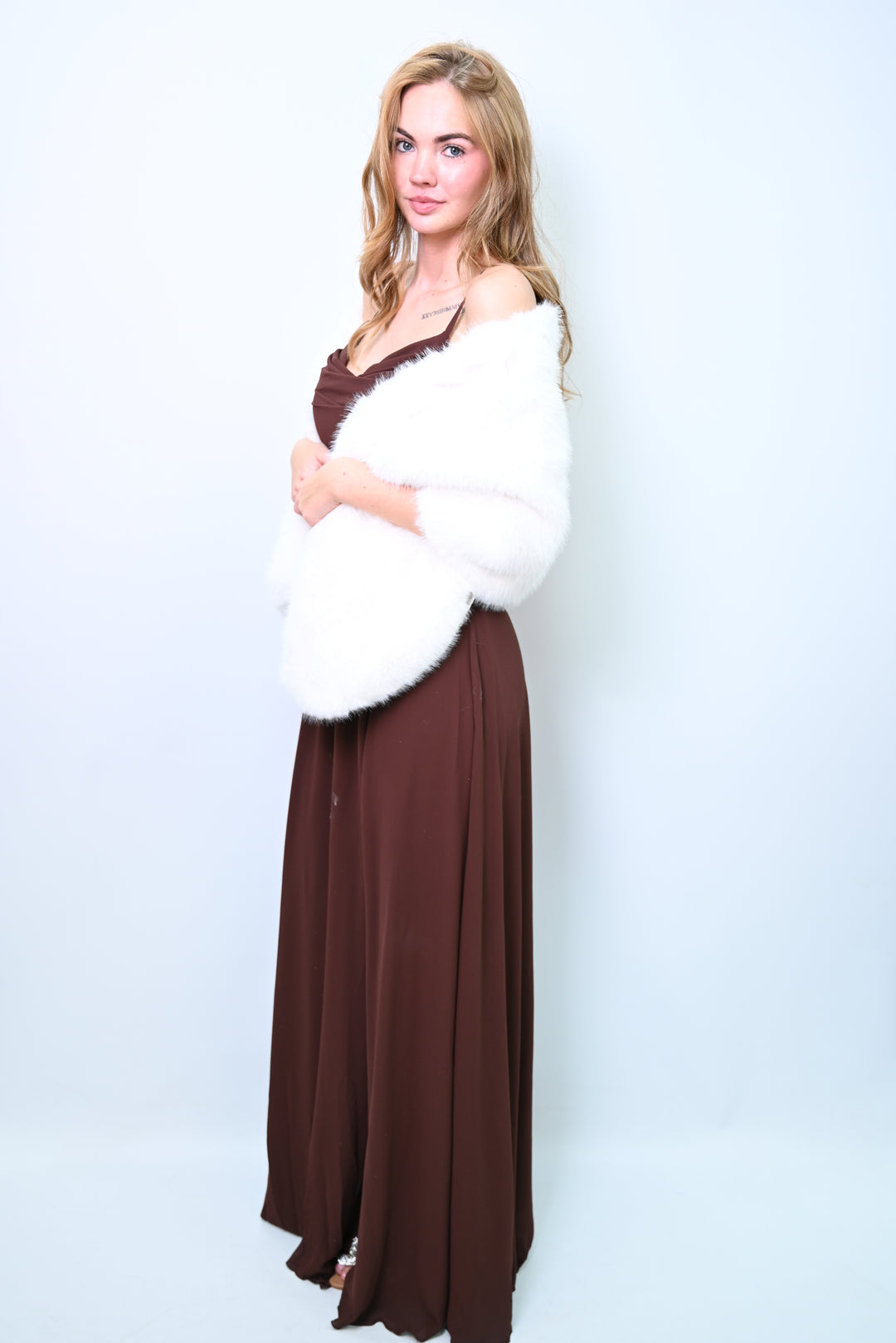 Royal Flare – Faux Fur Shawl Bont sjaal PJ-0010