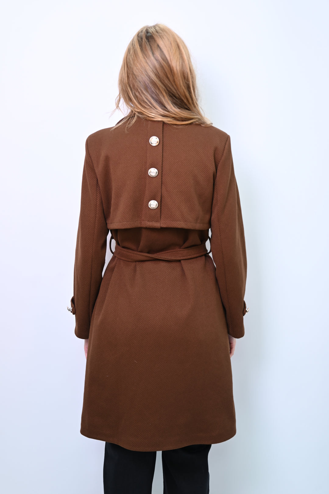 Crimson Veil – Belted Statement Coat 88139