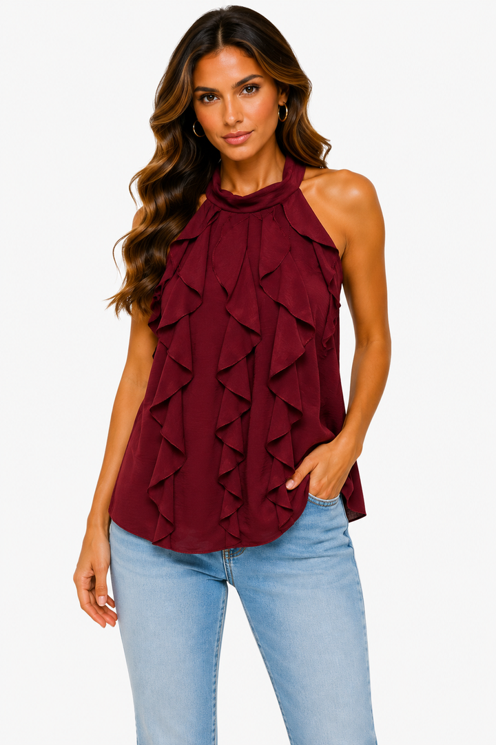Aurélia Cascade Halter Top 15963