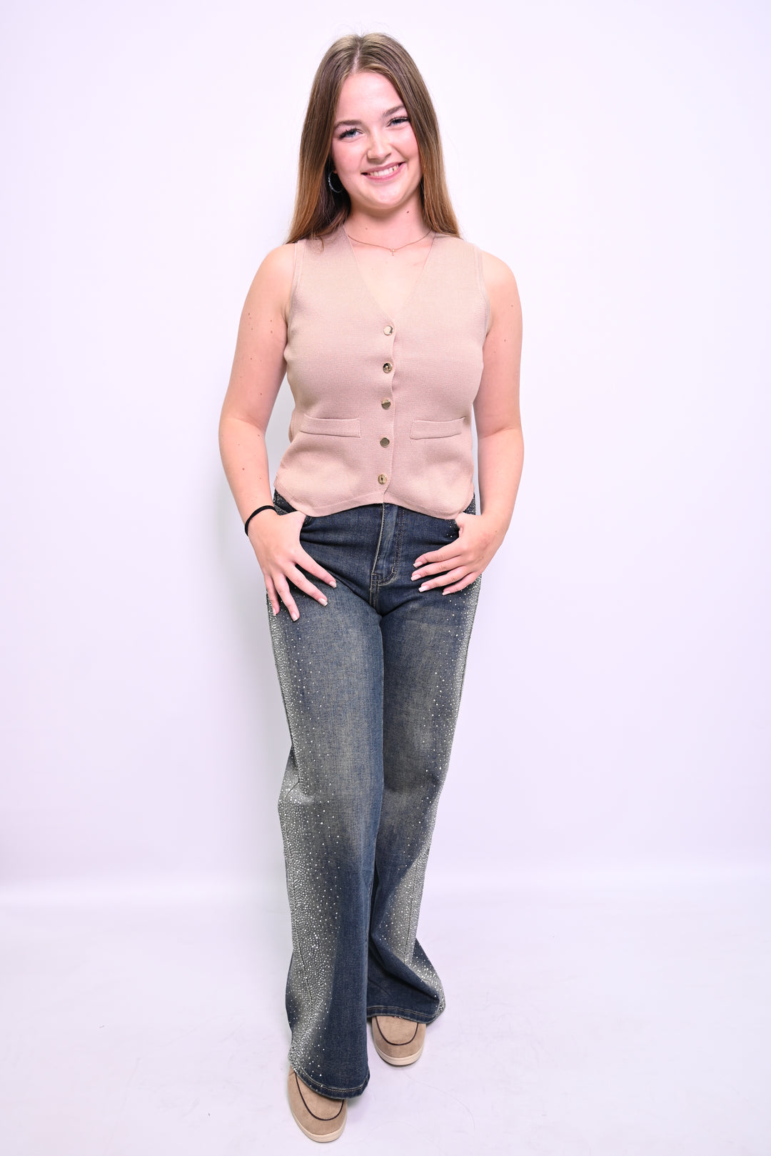 Galaxy Denim Wideleg HelloMiss H919-2