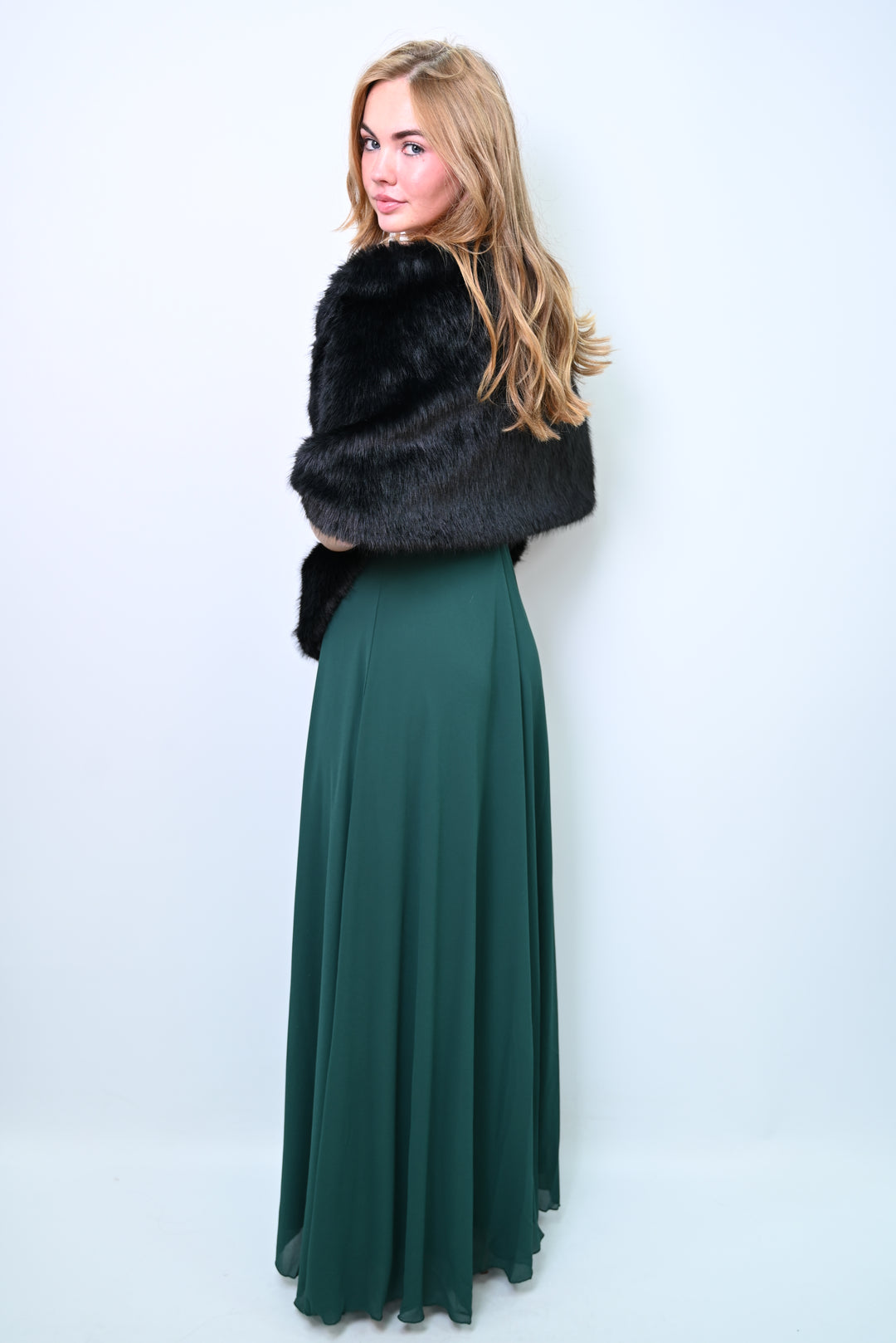 Royal Flare – Faux Fur Shawl Bont sjaal PJ-0010