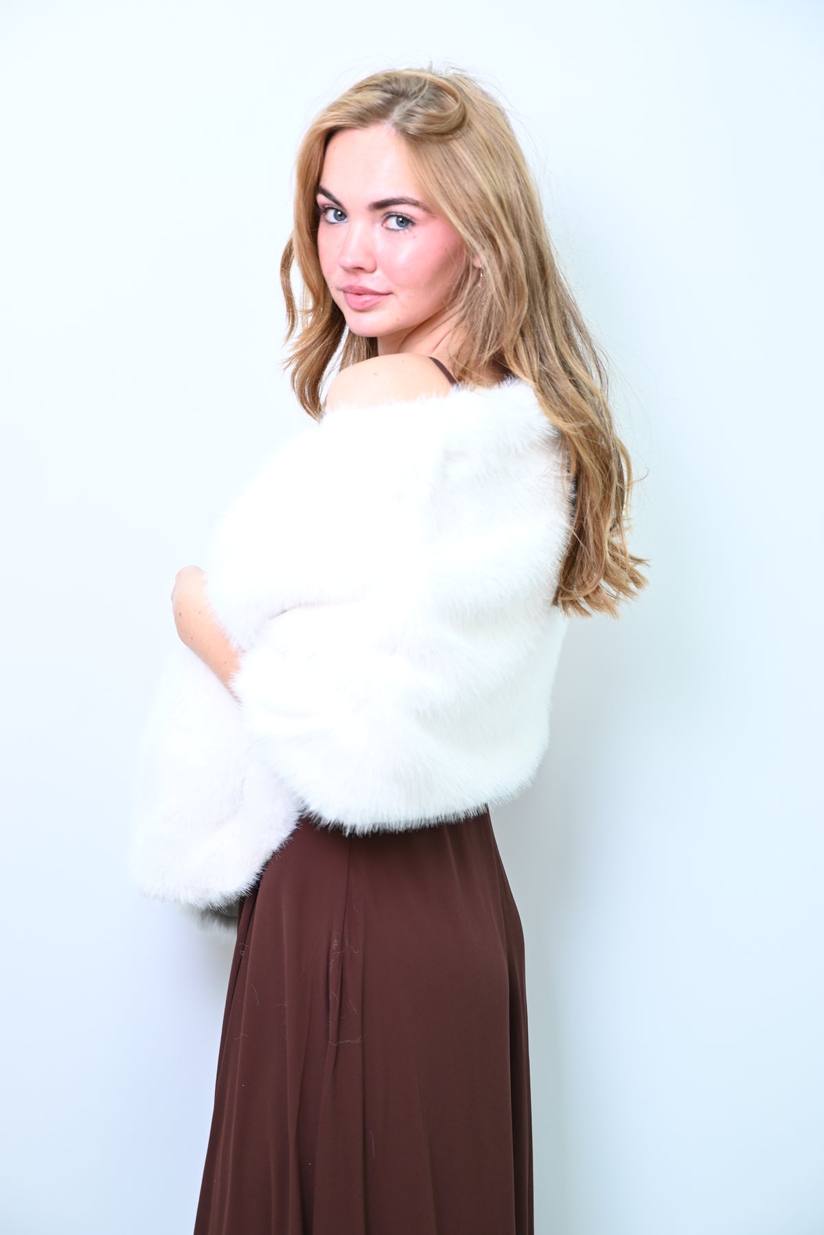 Royal Flare – Faux Fur Shawl Bont sjaal PJ-0010