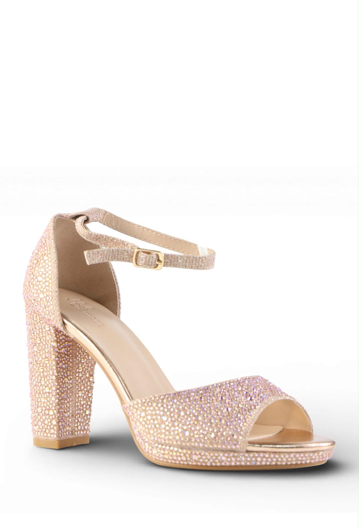 Celestia Crystal Block Heels Y490
