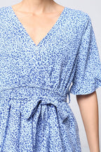 Léonie Leopard Wrap Dress – Pink Blush K5097