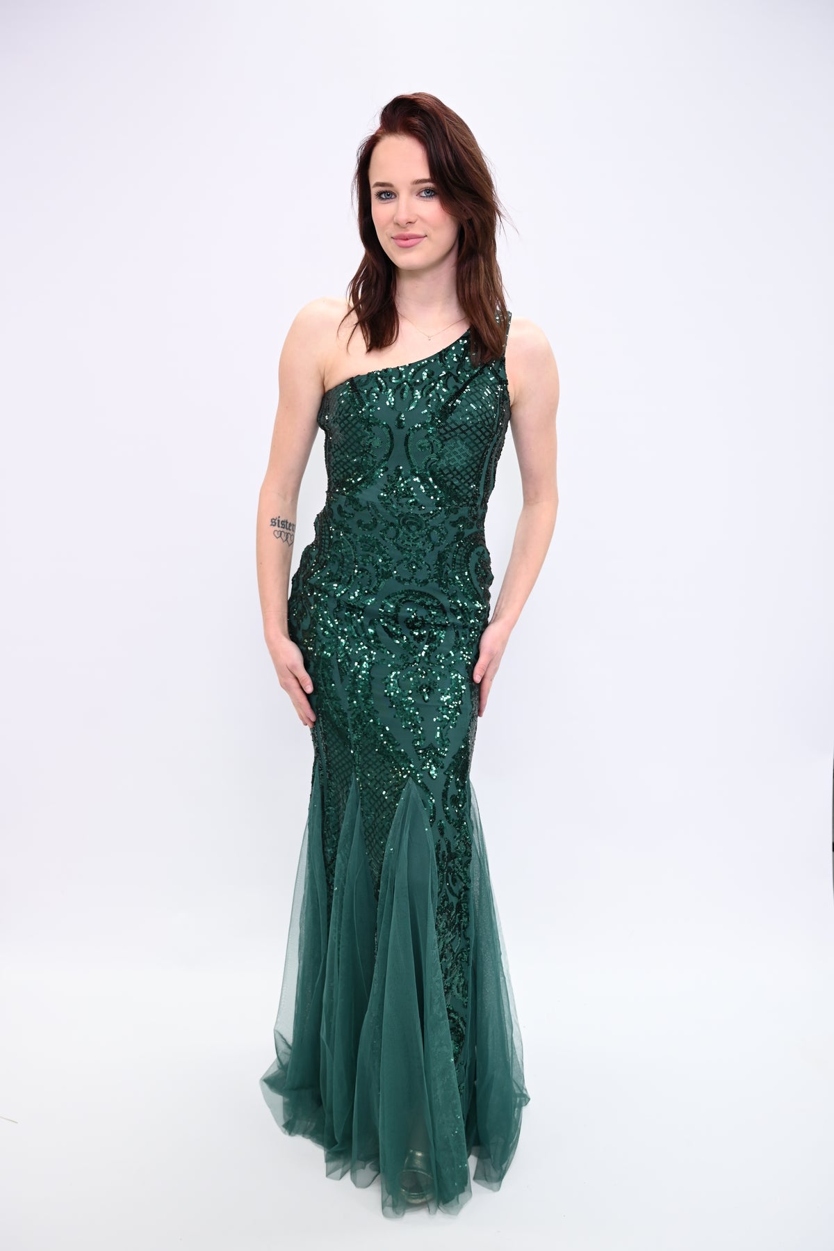Midnight Elegance – One-shoulder avondjurk met verfijnde details 16552