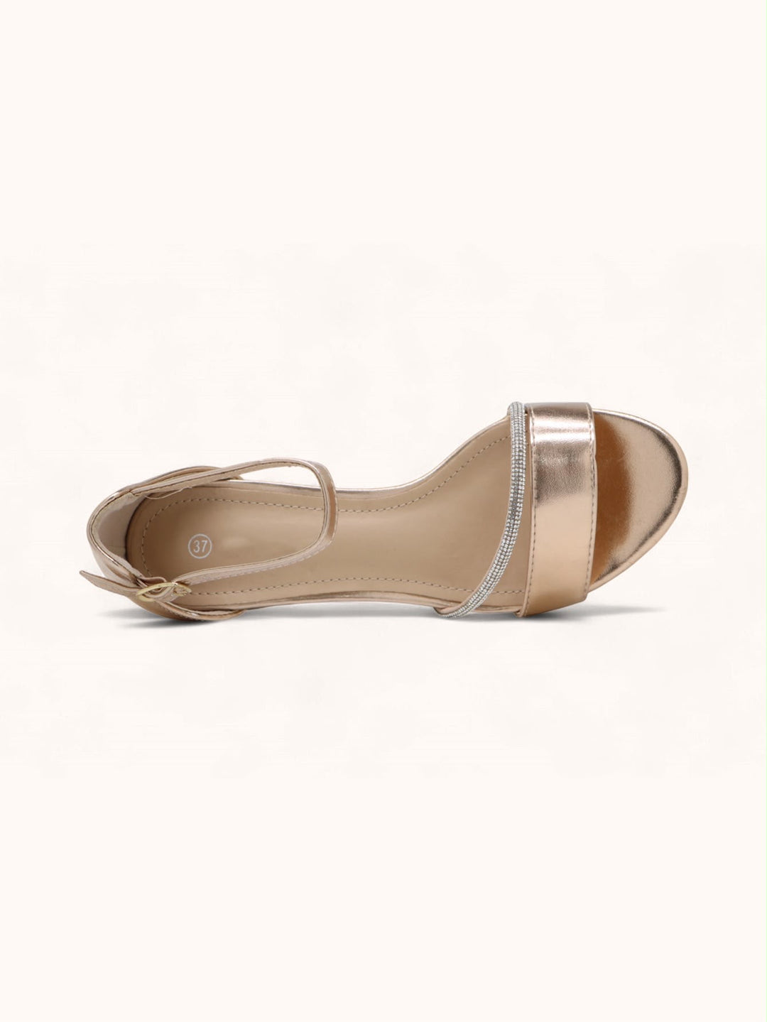 Zilveren Elegante Sandalet met Strass 3527-30