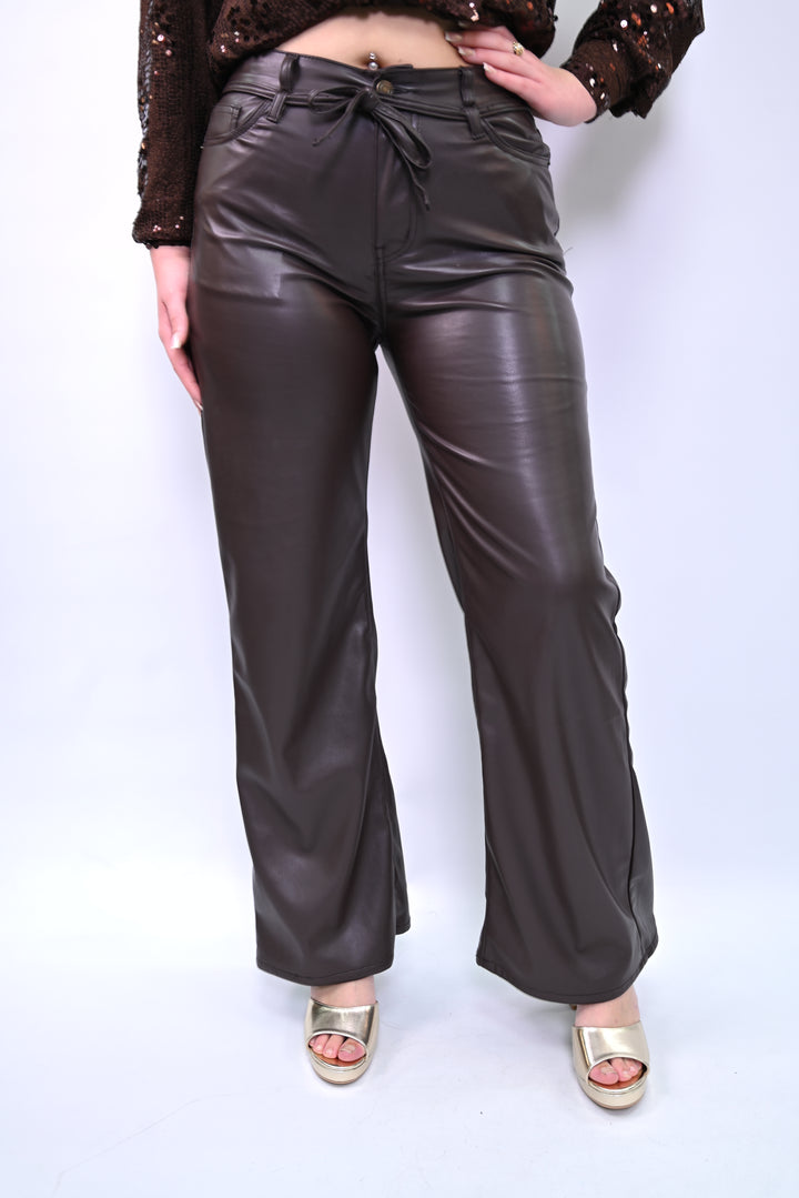 Wideleg Kate Denim Ceinture Lumière Pants SK960-C