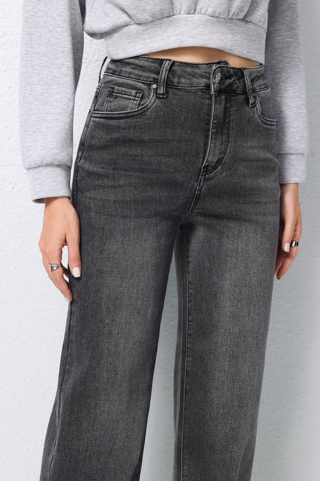 Slate Straight High-Rise Jeans HelloMiss HM5350-5