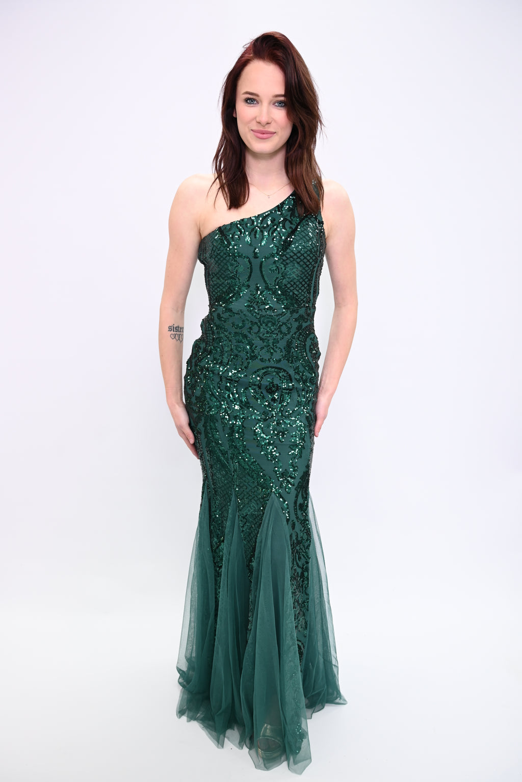 Midnight Elegance – One-shoulder avondjurk met verfijnde details 16552