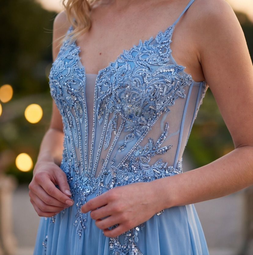Celeste Glam Cape Evening Gown – Royal Blue, Blush Pink, Baby Blue & Ruby Red 0041