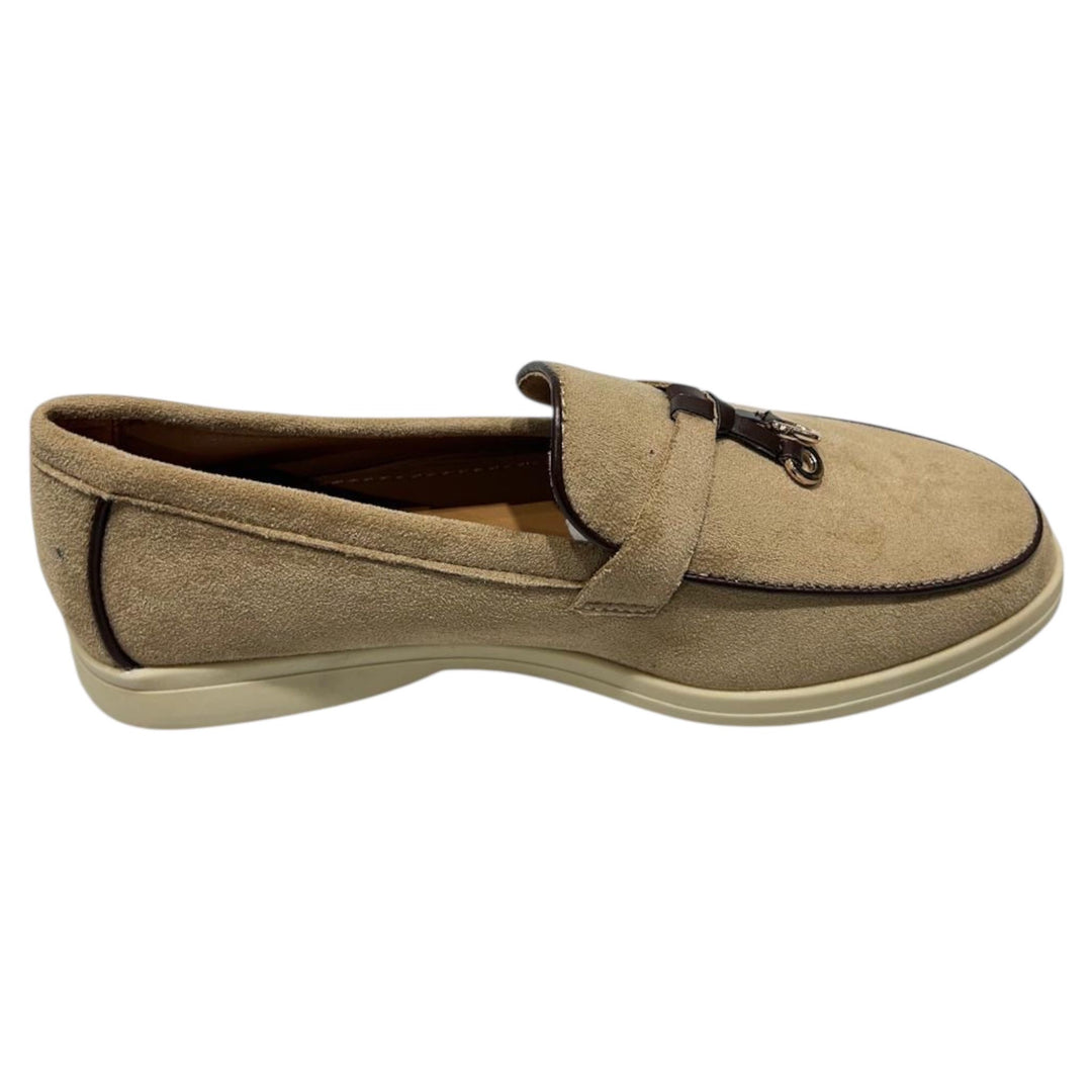Suède Loafer met Gespdetail – Elegant Comfort G481