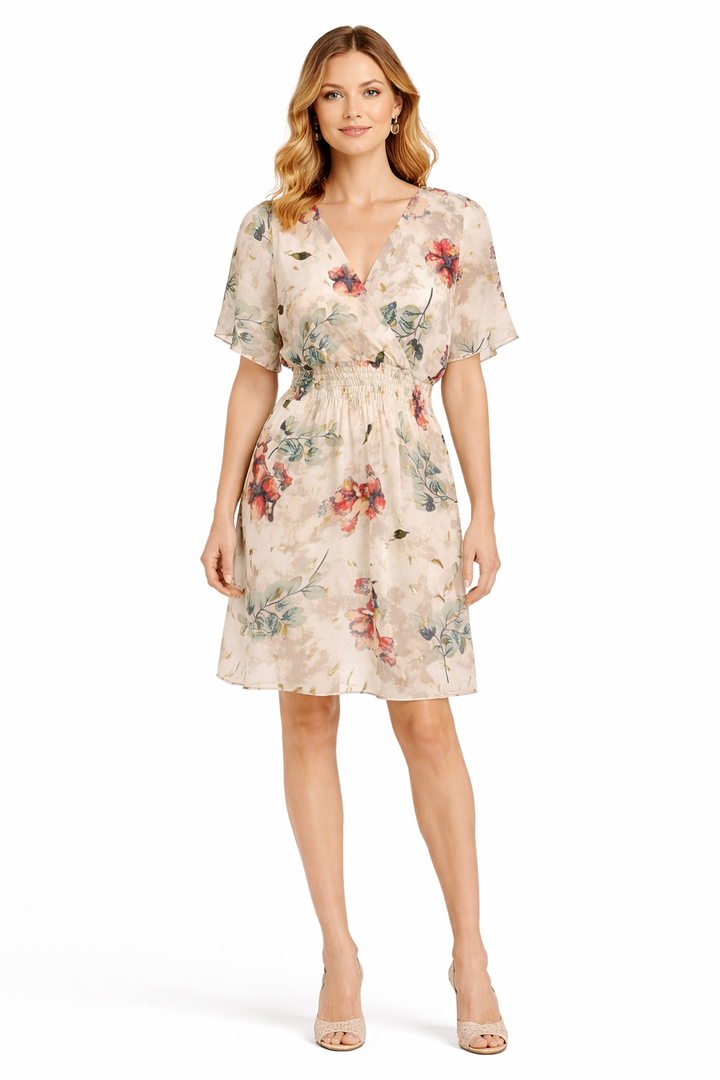 Aurélie Floral Chiffon Jurk 55061