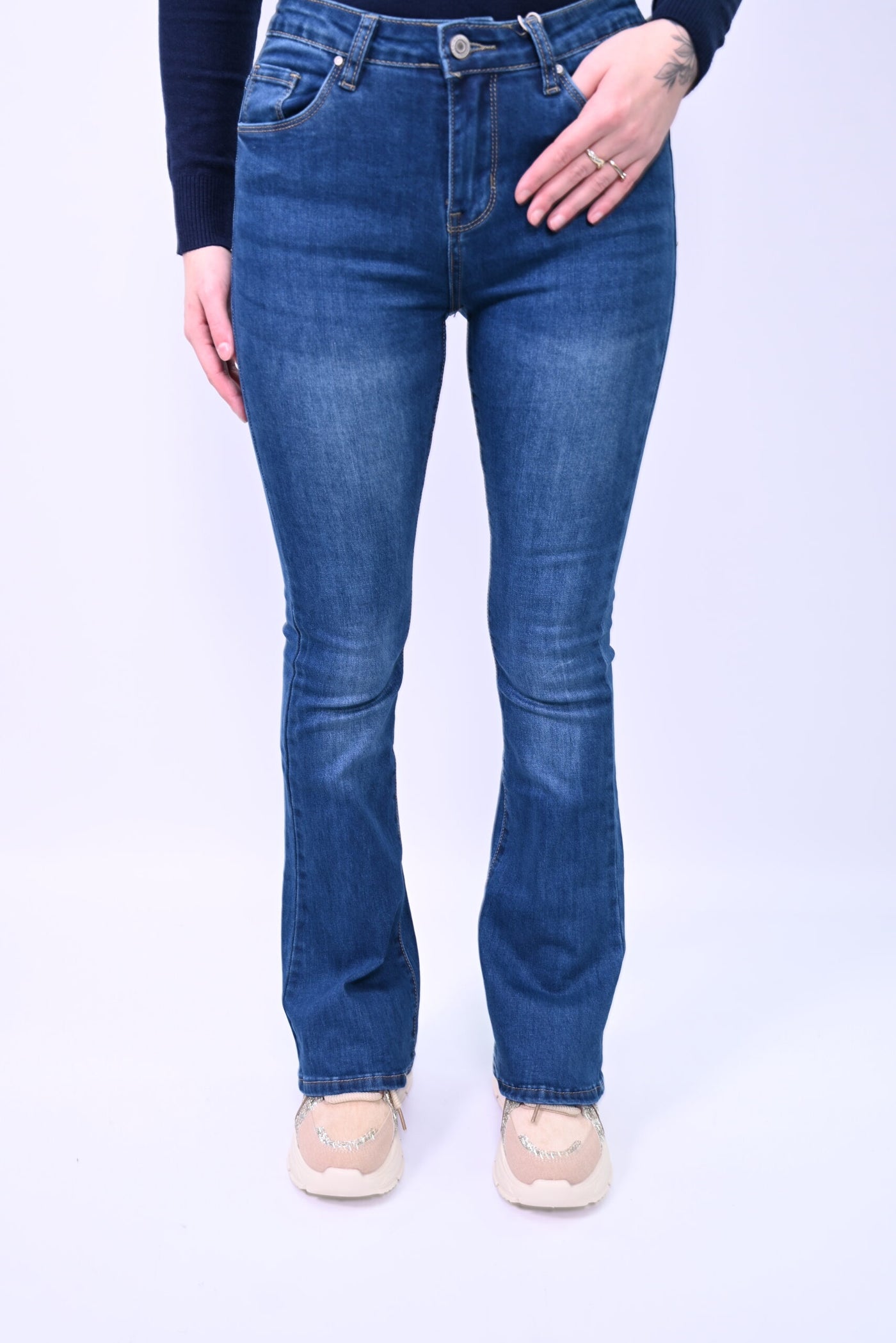 Dames flair jeans Nina Carter P079-1