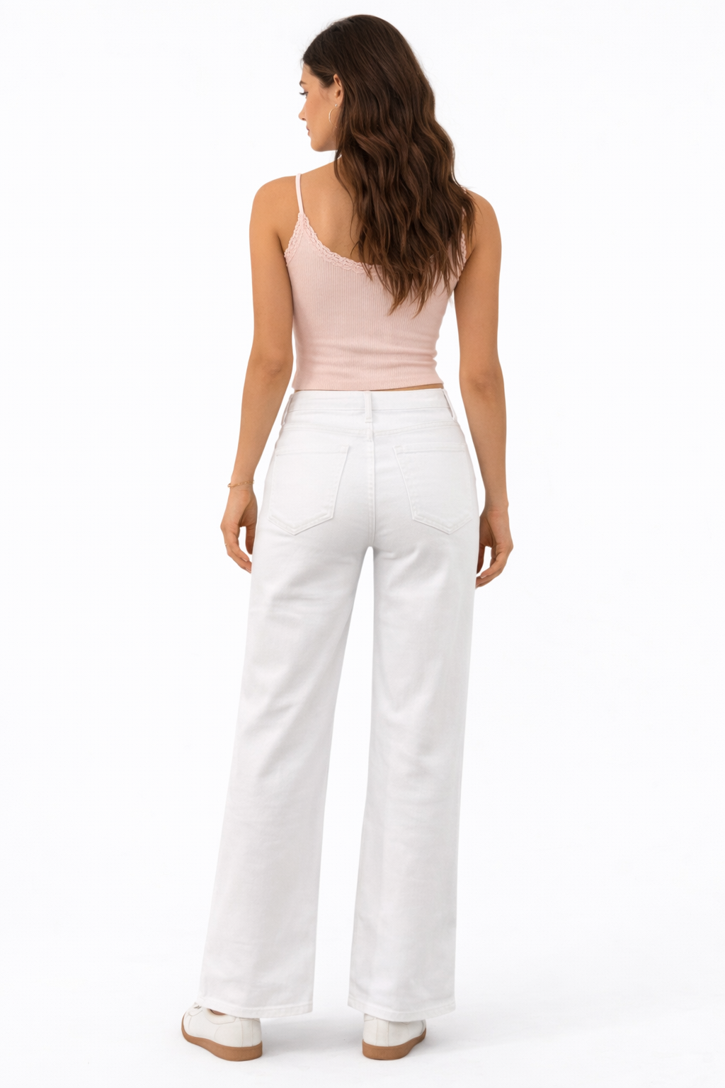 Witte Wide Leg Jeans – Clean Chic Fit Hellomiss HM6166-2