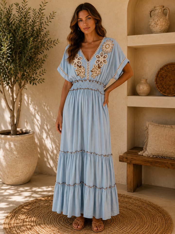 Bohemian Bloom Maxi Dress – 50772
