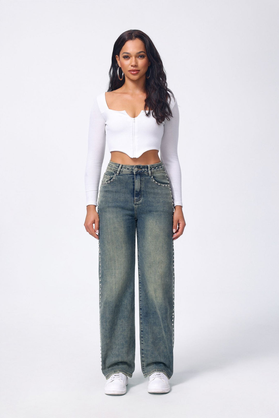 Wideleg Midnight Edge studs HelloMiss HM1516