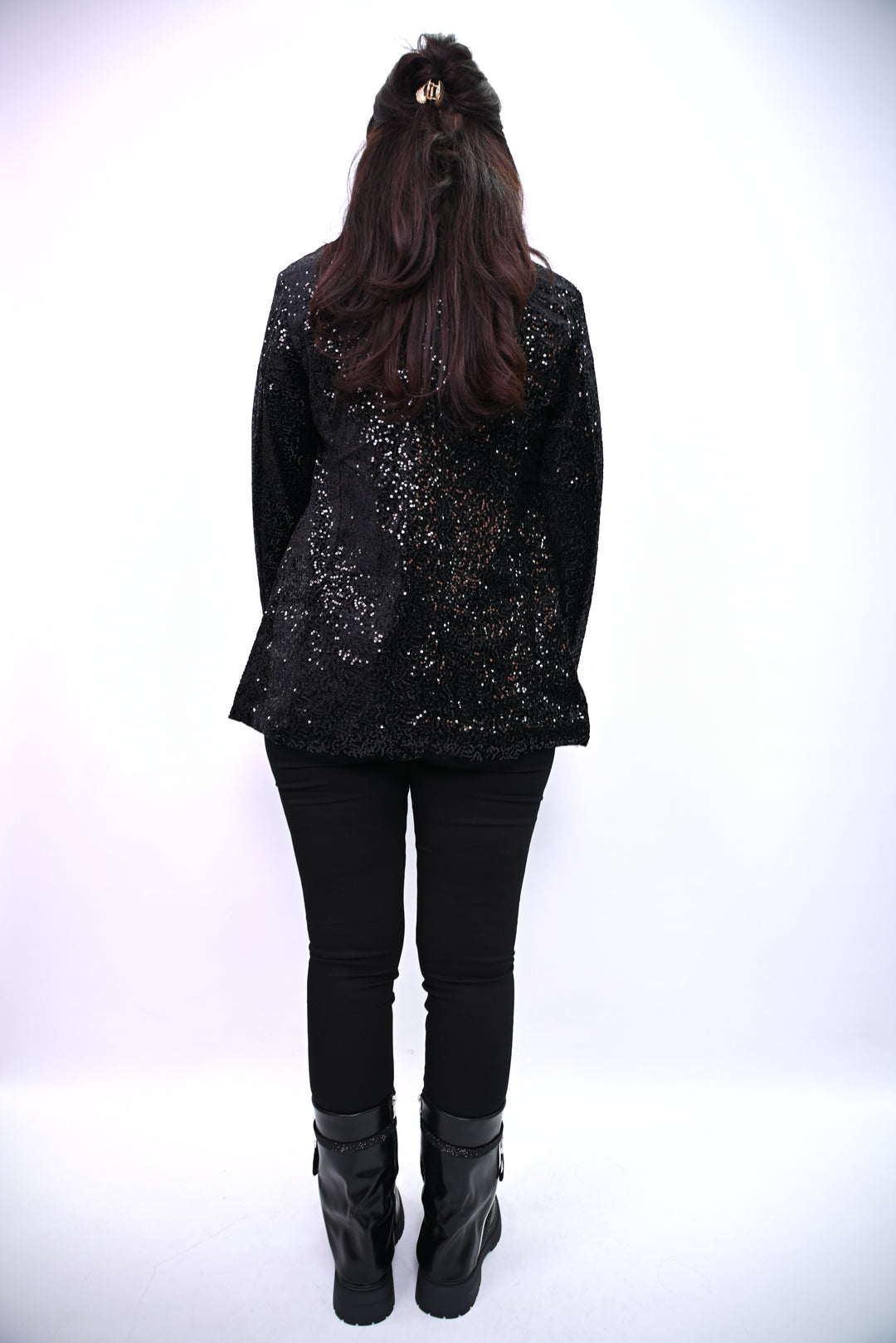 Blazer Paillette Sequin Blazer Cherry Koko 8309