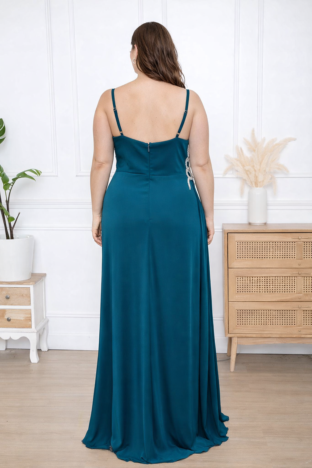 ZEBA Queen Glam Crystal Detail Gala Jurk M-5060