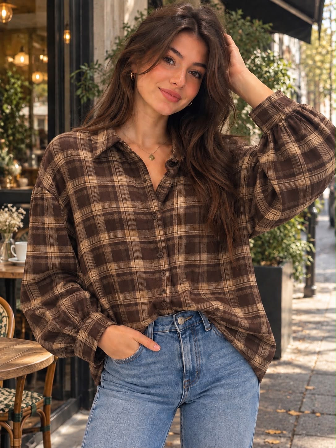 Cozy Autumn Check Shirt EN156