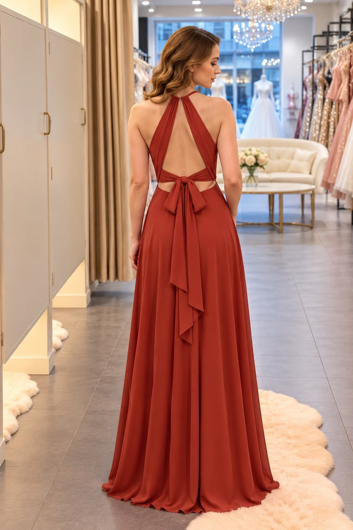 Celeste Chiffon Gala Dress 80557