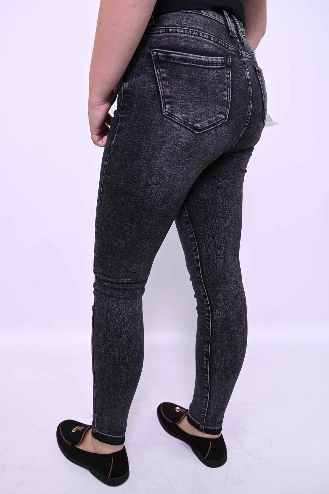 Dark Grey Skinny Jeans met Stretch – Comfort & Stijl in Eén HelloMiss HM5348-3