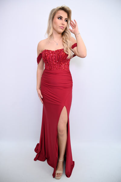 Glamoureuze Avondjurk met Beaded Details  
F86004