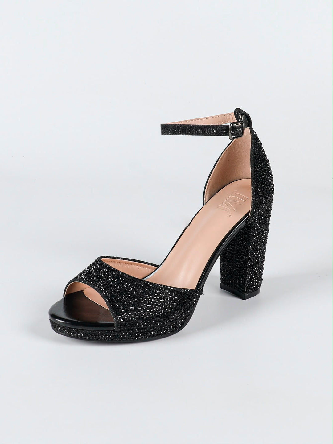 Celestia Crystal Block Heels Y490