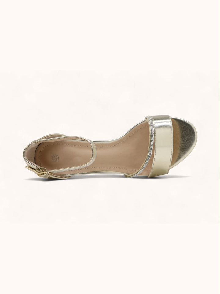 Zilveren Elegante Sandalet met Strass 3527-30