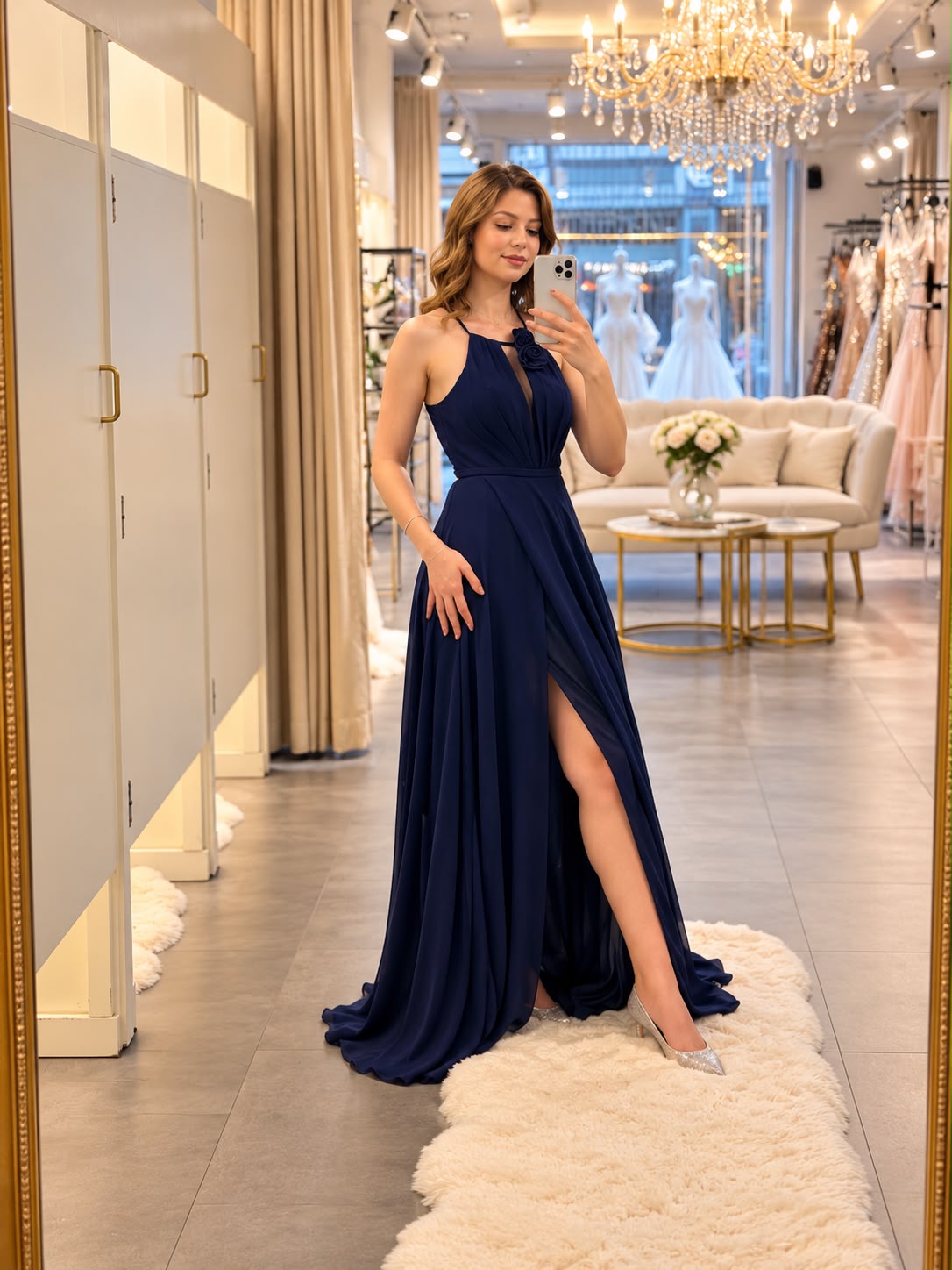 Celeste Chiffon Gala Dress 80557