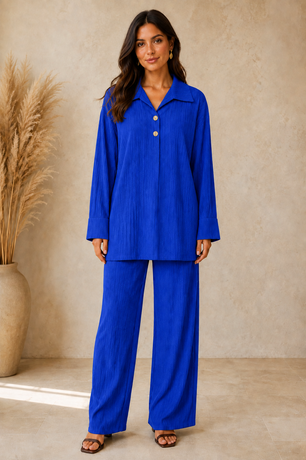 Amélie Luxe Ribbed Two-Piece Set