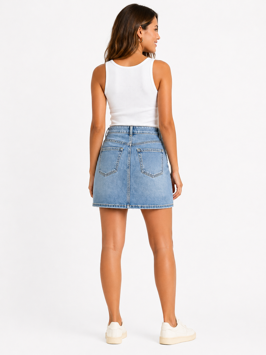 Denim Mini Rok – Lichtblauw RJ6519
