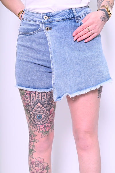 Dames jeans skort Hello Miss HM6688-2