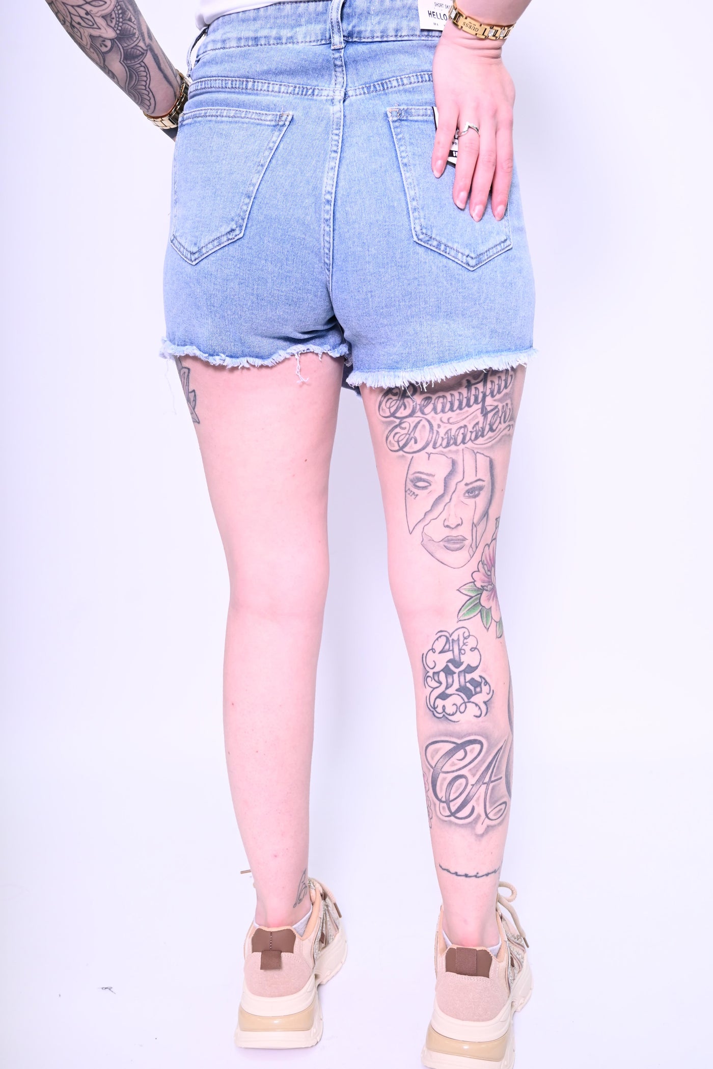 Dames jeans skort Hello Miss HM6688-2