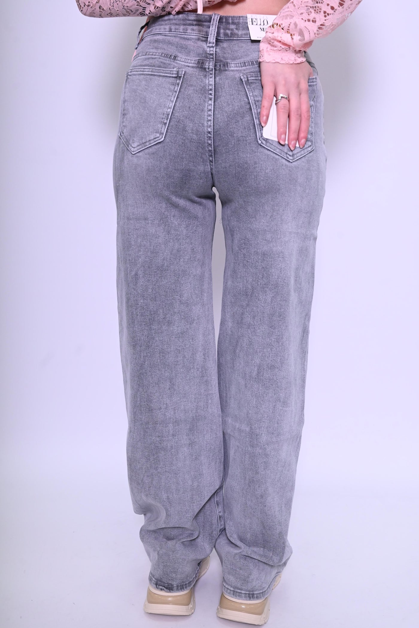 Wideleg jeans super stretch Hello Miss H863-2