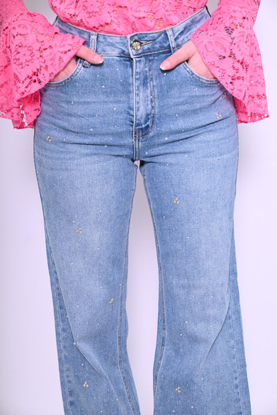 Dames wideleg jeans Jewelly JP8295