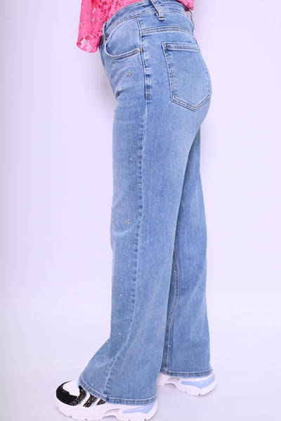 Dames wideleg jeans Jewelly JP8295