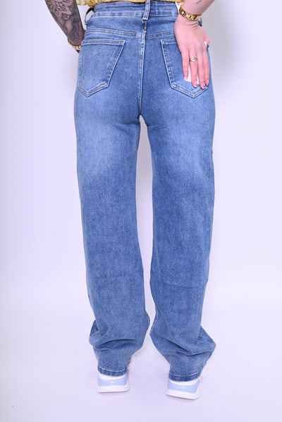 Wideleg jeans super stretch Hello Miss H863-3