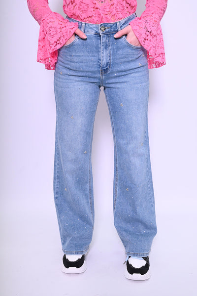 Dames wideleg jeans Jewelly JP8295