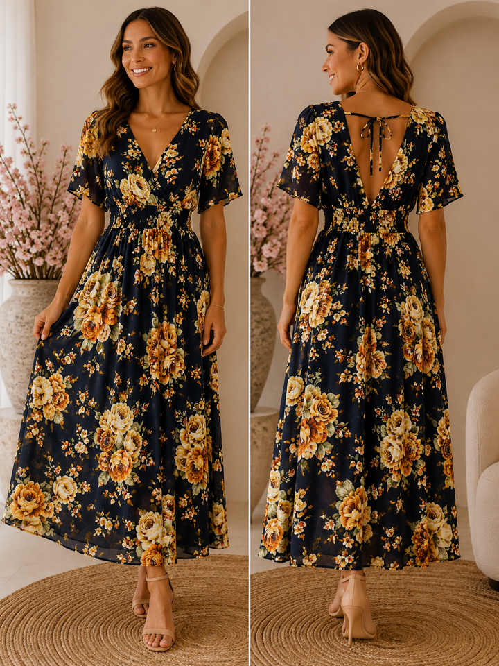 Seraphina Maxi Jurk – Vintage Rose 219070
