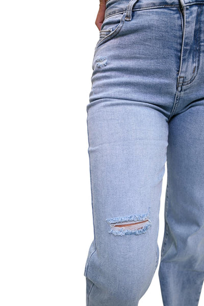 Wideleg jeans FULL STRETCH Damaged HELLO MISS H878-6
