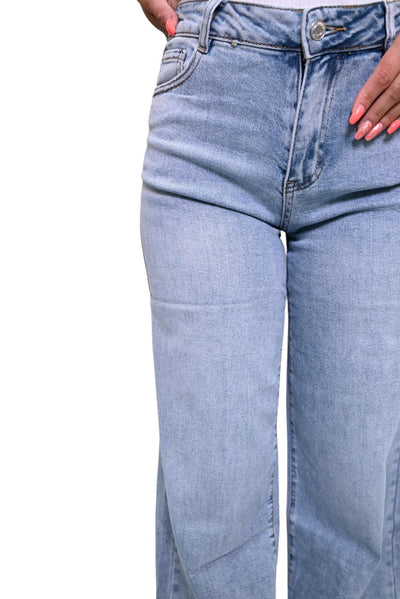 Wideleg jeans Laulia MID-RISE FULL LENGTH T265-45