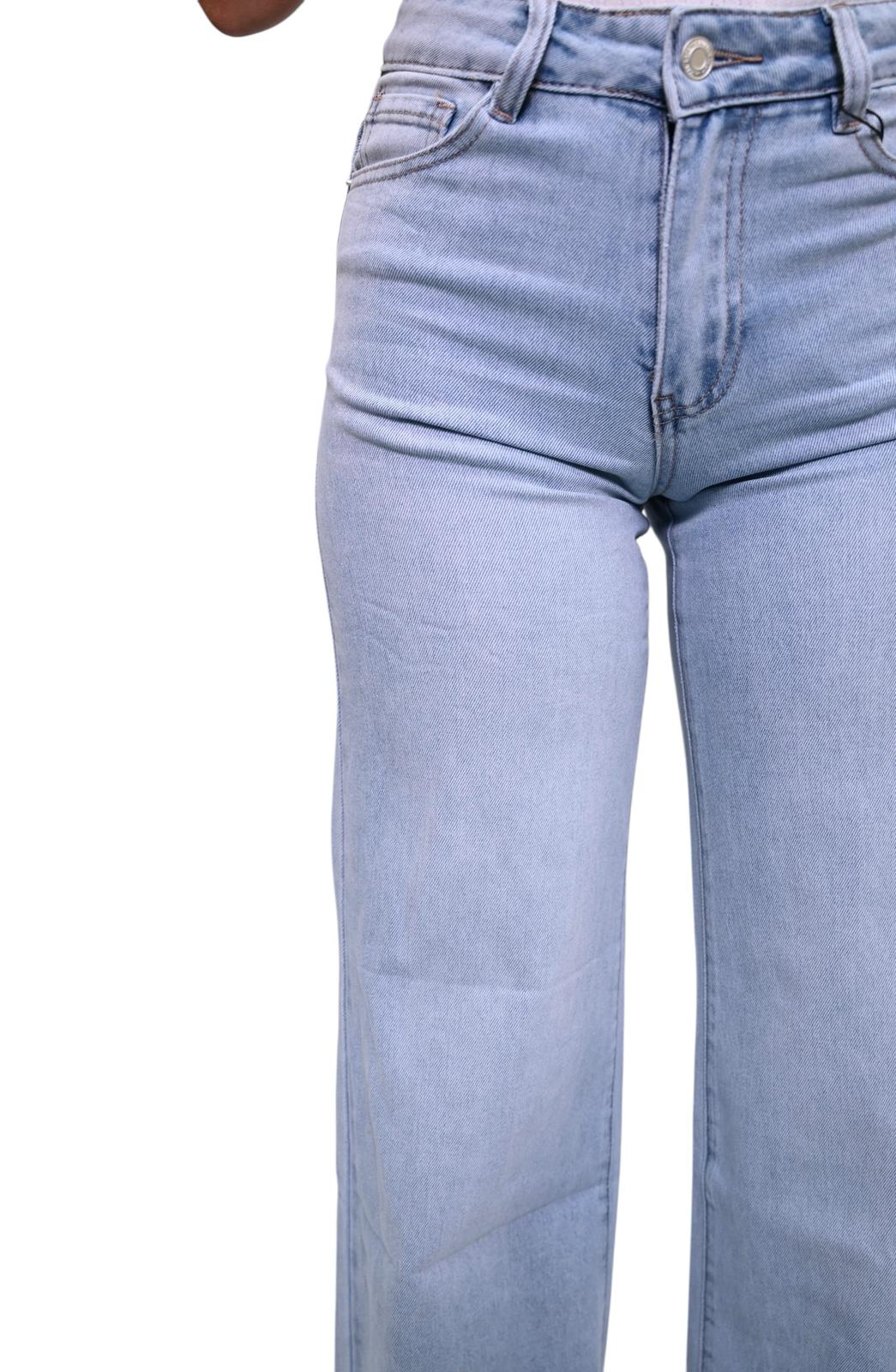 Wideleg jeans Laulia MID-RISE FULL LENGTH Stretch T339-13