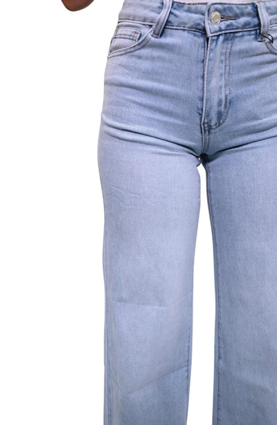 Wideleg jeans Laulia MID-RISE FULL LENGTH Stretch T339-13