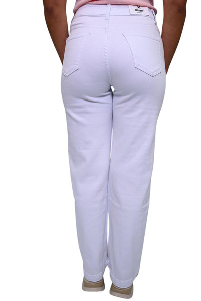 Wideleg jeans White STRETCH MONDAY LW-662B