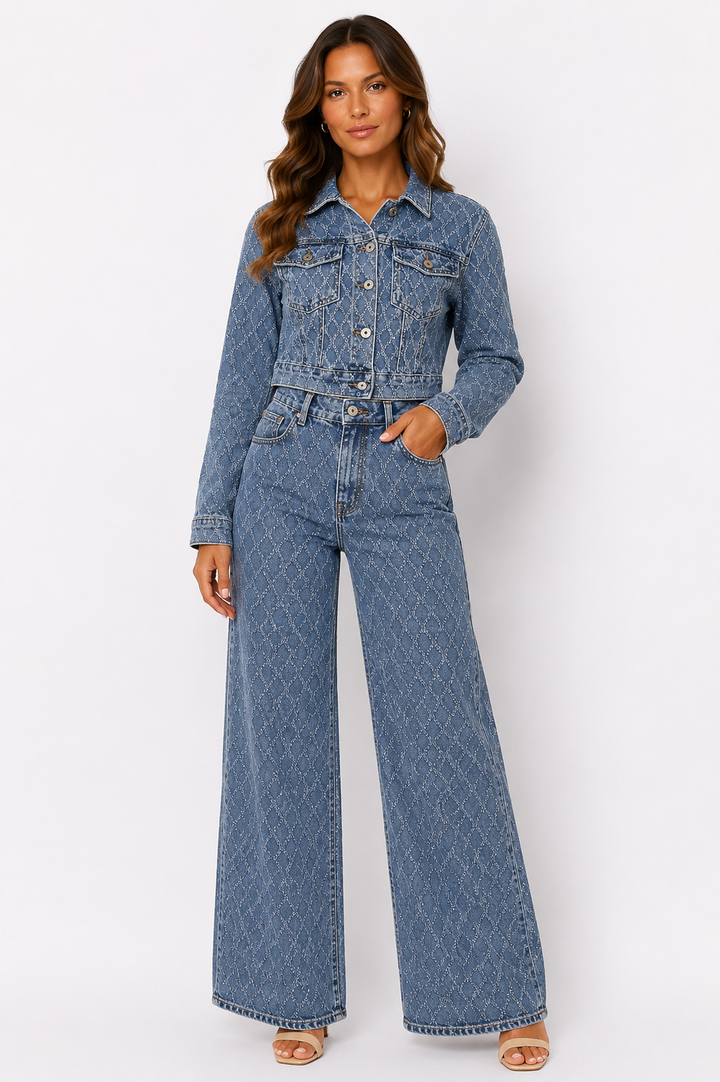 Monaco Luxe Denim Jacket H827-2