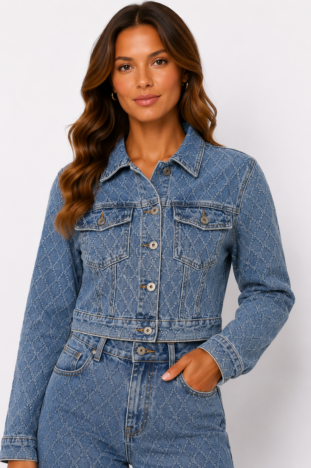 Monaco Luxe Denim Jacket H827-2