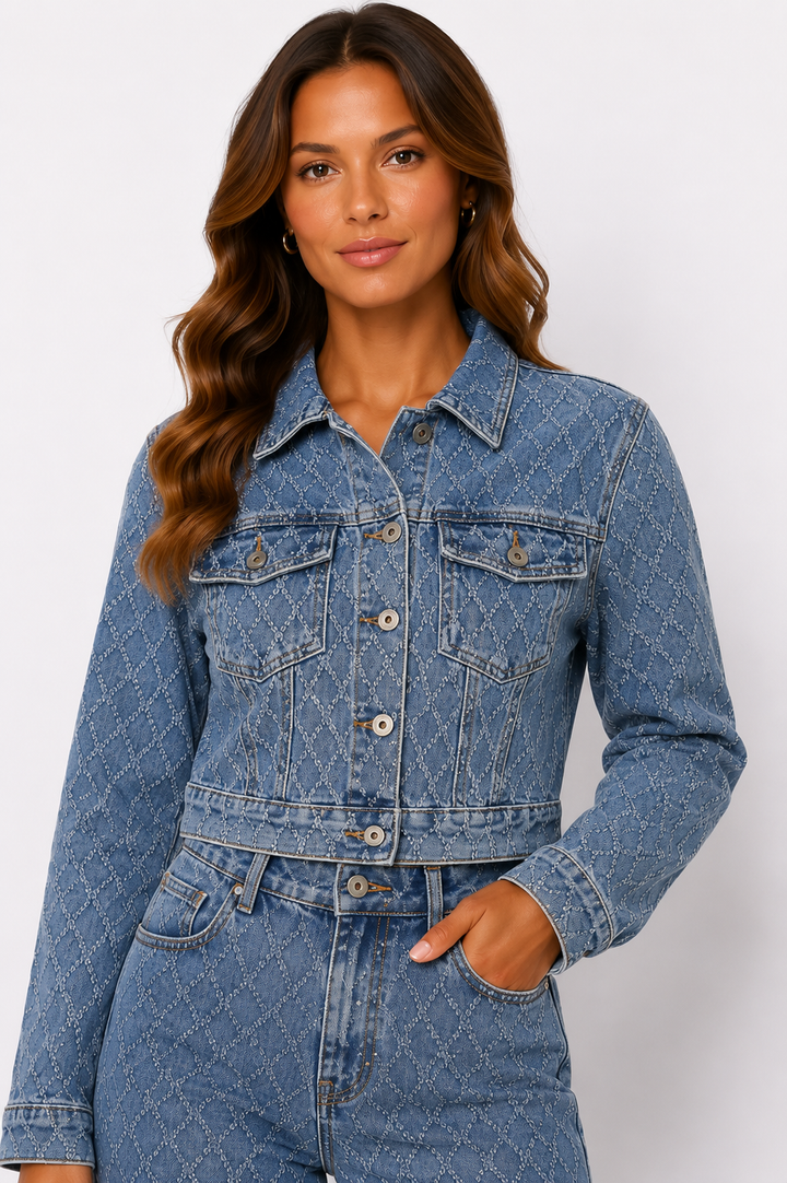 Monaco Luxe Denim Jacket H827-2